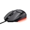 Trust GXT 109 FELOX - Mouse - illuminated, gaming - 6 buttons - wired - USB - black