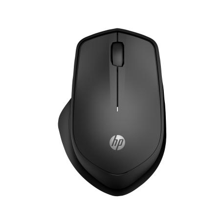 HP 285 Silent - Mouse - ergonomic - optical - wireless - 2.4 GHz - USB wireless receiver - 0