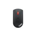 Lenovo ThinkPad Silent - Mouse - right and left-handed - blue optical - 3 buttons - wireless - Bluetooth 5.0 - black - brown box - for Legion 5 15; T7 34; ThinkCentre M70s Gen 3; M70t Gen 3; M75q Gen 2; ThinkCentre neo 50