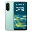 Samsung Galaxy A26 - 5G smartphone - dual-SIM - RAM 8 GB / Internal Memory 256 GB - microSD slot - OLED display - 6.7" - 2340 x 1080 pixels (120 Hz) - 3x rear cameras 50 MP, 8 MP, 2 MP - front camera 13 MP - mint