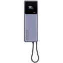 Xiaomi - Power bank - integrated cable - 10000 mAh - 36 Wh - 165 Watt - 4.5 A - Fast Charge (24 pin USB-C)