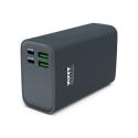 PORT Connect - Power bank - 26800 mAh - 99 Wh - 65 Watt - 3.25 A - QC, PD - 4 output connectors (2 x USB-C, 2 x USB) - on cable: USB-A