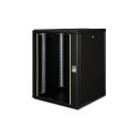 Digitus Wall Mounting Cabinet Unique Series | DN-19 16U-6/6-SW | Black | 82 x 60 x 60 cm