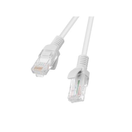 Lanberg - Patch cable - RJ-45 (M) to RJ-45 (M) - 10 m - UTP - CAT 5e - molded, snagless, stranded - grey, RAL 7035 - 0