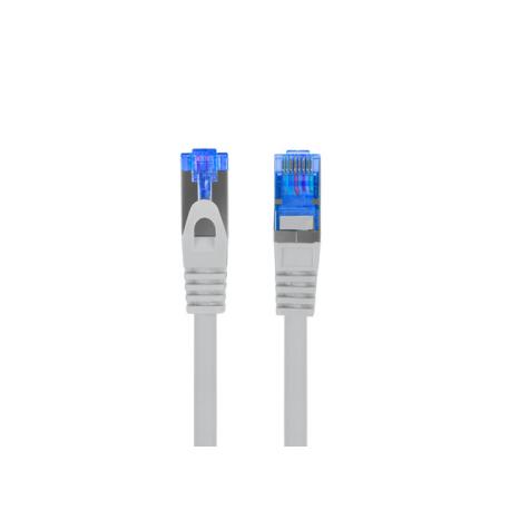 Lanberg - Patch cable - RJ-45 (M) to RJ-45 (M) - 1 m - S / FTP - CAT 6a - molded, snagless - grey, RAL 7035 - 0
