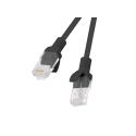 Lanberg - Patch cable - RJ-45 (M) to RJ-45 (M) - 2 m - UTP - CAT 6 - molded, snagless, stranded - black, RAL 9004