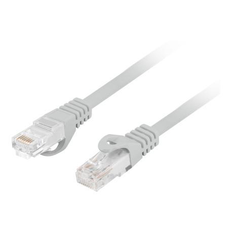 Lanberg - Patch cable - RJ-45 (M) to RJ-45 (M) - 1.5 m - 5.4 mm - UTP - CAT 6 - molded, snagless - grey - (qty per pack: 20) - 0