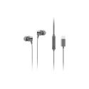 Lenovo 300 - Earphones with mic - in-ear - grey