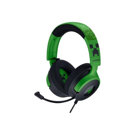 Razer Kraken V4 X - Minecraft Edition - headset - full size - wired - USB-C - noise isolating - 0