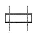 Goobay Basic - Mounting kit (fixed wall mount) - Large - for LCD display /  curved LCD display - steel - black - screen size: 32"-55"