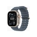 Apple Watch Ultra 3 - 49 mm - natural titanium - Yes smart watch with Ocean band - fluoroelastomer - anchor blue - wrist size: 130-200 mm - 64 GB - LTE, NFC, Wi-Fi 4, UWB, Bluetooth - 5G - 61.6 g