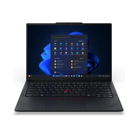 Lenovo ThinkPad E14 Gen 7 21U2 - Copilot+ PC - 180-degree hinge design - Intel Core Ultra 5 - 226V / up to 4.5 GHz - Win 11 Pro - Arc Graphics 130V - 16 GB RAM - 512 GB SSD TCG Opal Encryption 2, NVMe - 14" IPS 1920 x 1200 - Wi-Fi 6E, Bluetooth - black - kbd: English - with 3 Years Lenovo Courier/Carry-in, CO2 Offset 0.5 ton (2nd Gen) - 0