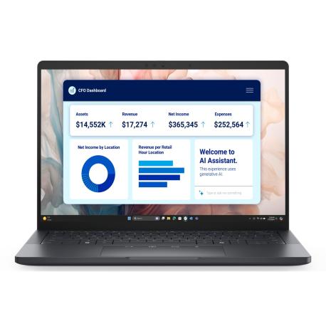 Dell Pro 13 Premium PA13250 - Intel Core Ultra 7 - 266V  /  up to 5 GHz - vPro Enterprise - Win 11 Pro - Intel Arc Graphics 140V - 16 GB RAM - 512 GB SSD NVMe, TLC, Class 35 - 13.3" IPS 1920 x 1200 (Full HD Plus) - Wi-Fi 7 - magnetite - with 3 Years Dell ProSupport - 0