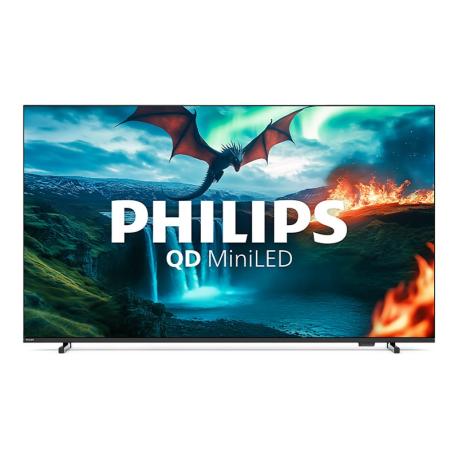 Philips 55MLED820 - 55" Diagonal Class LED-backlit LCD TV - QLED - Smart TV - TITAN OS - 4K UHD (2160p) 3840 x 2160 - HDR - Quantum Dot, Mini-LED - black - 0