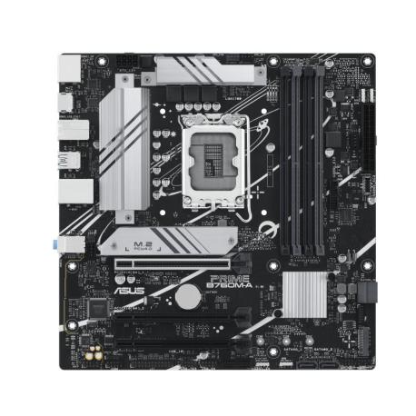 ASUS PRIME B760M-A-CSM - Motherboard - micro ATX - LGA1700 Socket - B760 Chipset - USB 3.2 Gen 2, USB 3.2 Gen 1, USB-C 3.2 Gen 1 - 2.5 Gigabit LAN - onboard graphics (CPU required) - HD Audio (8-channel) - 0