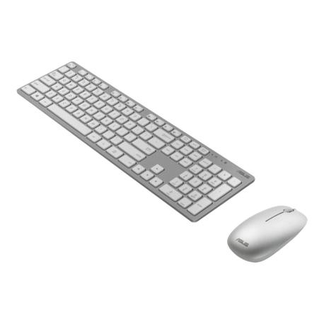 ASUS W5000 - Keyboard and mouse set - 100% - wireless - 2.4 GHz - white - 1