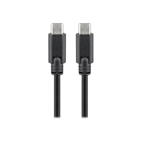 goobay - USB cable - 24 pin USB-C (M) to 24 pin USB-C (M) - USB 3.2 Gen 1 - DC 20 V - 3 A - 2 m - USB Power Delivery (60W), charge and sync - 0