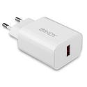 Lindy - Power adapter - 18 Watt - 3 A (USB) - white