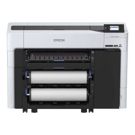 Epson SureColor SC-T3700DE - 24" large-format printer - colour - ink-jet - Roll (61 cm) - 2400 x 1200 dpi - up to 130 sq.m / hour (mono)  /  up to 130 sq.m / hour (colour) - USB, Gigabit LAN, Wi-Fi - cutter - 0