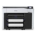 Epson SureColor SC-T3700E - 24" large-format printer - colour - ink-jet - Roll (61 cm) - 2400 x 1200 dpi - 2.64 pin - up to 130 sq.m / hour (mono)  /  up to 130 sq.m / hour (colour) - USB, Gigabit LAN, Wi-Fi - cutter