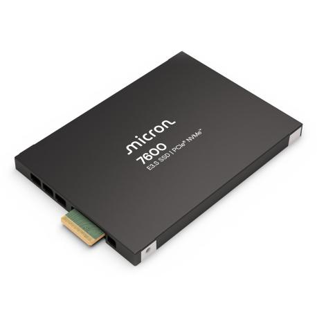 Micron 7600 PRO - SSD - Read Intensive - encrypted - 7.68 TB - internal - 2.5" - U.2 PCIe 5.0 x4 (NVMe) - FIPS 140-3 Level 2 - TCG Opal Encryption - 0