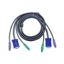 ATEN 2L-1003P / C - Keyboard  /  video  /  mouse (KVM) cable - PS / 2, HD-15 (VGA) (M) to PS / 2, HD-15 (VGA) - 3 m - for MasterView CS-124A, CS-172; MasterView Lite CS142; MasterView Plus CS138A