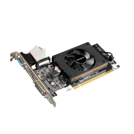 Gigabyte GV-N710D3-2GL - Graphics card - GF GT 710 - 2 GB DDR3 - PCIe 2.0 x8 low profile - DVI, D-Sub, HDMI - 0
