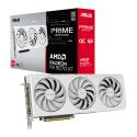 ASUS PRIME - OC Edition - graphics card - Radeon RX 9070 XT - 16 GB GDDR6 - PCI Express 5.0 - 3 x DisplayPort, HDMI - white - box