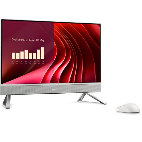 Dell 24 All-in-One EC24250 - All-in-one Core i5 i5-1334U / up to 4.6 GHz - RAM 16 GB - SSD 1 TB - NVMe - Intel Iris Xe Graphics - Gigabit Ethernet, Bluetooth, IEEE 802.11ax (Wi-Fi 6E) - Win 11 Pro - monitor: LED 23.8" 1920 x 1080 (Full HD) @ 60 Hz - pearl white - with 3 Years ProSupport Next Business Day Onsite Service after remote diagnosis with HW-SW Support - 0