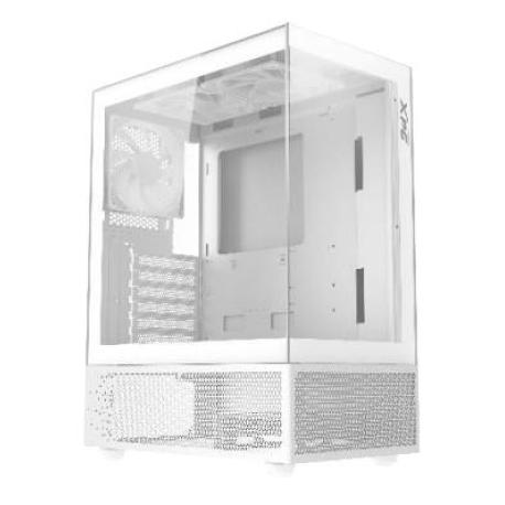 XPG Invader - Mid tower - ATX - windowed side panel (tempered glass) - no power supply - white - USB / Audio - 0