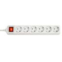 LINDY - Power strip - AC 250 V - 3500 Watt - output connectors: 6 - 1.4 m cord - white