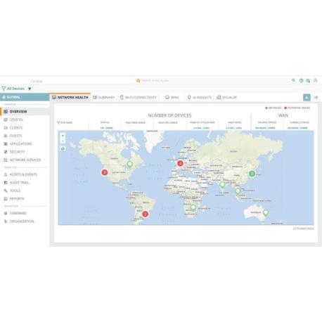 HPE Aruba Central Foundation - Subscription licence (3 years) - 1 switch (12 ports) - hosted - ESD - 0