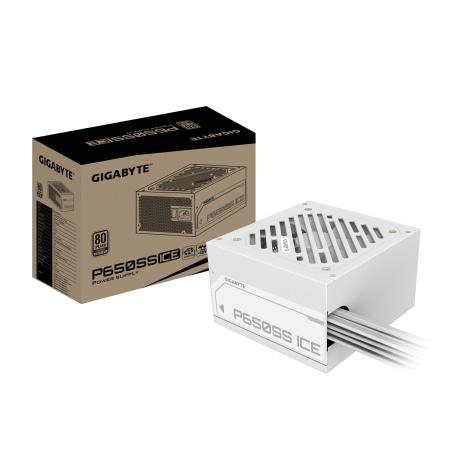 Gigabyte P650SS ICE - Power supply (internal) - ATX12V 3.0/ EPS12V - 80 PLUS Silver - AC 155-240 V - 650 Watt - active PFC - ice white - 0