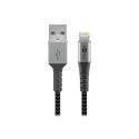 goobay - Lightning cable - USB male to Lightning male - 2 m - grey, black - for Apple iPad / iPhone / iPod (Lightning)