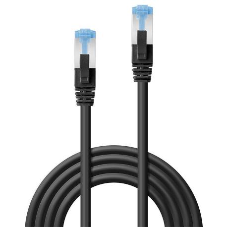 Lindy - Patch cable - RJ-45 (M) to RJ-45 (M) - 2 m - SFTP, PiMF - CAT 6a - halogen-free, molded, snagless - black - 0