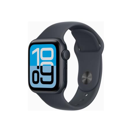 Apple Watch SE 3 (GPS + Cellular) - 40 mm - midnight aluminium - smart watch with sport band - fluoroelastomer - midnight - band size: M/L - 64 GB - Wi-Fi 4, Bluetooth - 5G - 26.3 g - 0