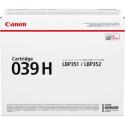 Canon 039 H - High capacity - black - original - toner cartridge - for imageCLASS LBP351dn, LBP351x, LBP352dn, LBP352x; i-SENSYS LBP351x, LBP352x; Satera LBP351i