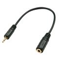 Lindy Premium - Audio adaptor - mini-phone stereo 3.5 mm female to stereo micro jack male - 20 cm - shielded - black