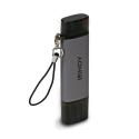Lindy - Card reader (MMC, SD, miniSD, RS-MMC, MMCmobile, microSD, MMCmicro, SDHC, microSDHC, SDXC, microSDXC, SDHC UHS-I, SDXC UHS-I) - USB  /  USB-C 3.2