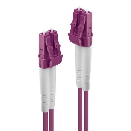 Lindy - Patch cable - LC multi-mode (M) to LC multi-mode (M) - 3 m - fibre optic - duplex - 50 / 125 micron - OM4 - halogen-free - purple - 0