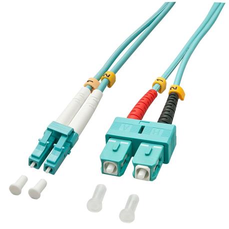 Lindy - Patch cable - SC multi-mode (M) to LC multi-mode (M) - 2 m - fibre optic - duplex - 50 / 125 micron - OM3 - halogen-free - 0