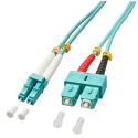 Lindy - Patch cable - SC multi-mode (M) to LC multi-mode (M) - 2 m - fibre optic - duplex - 50  /  125 micron - OM3 - halogen-free
