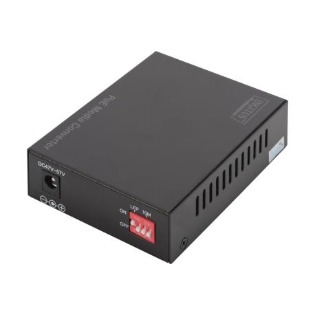 DIGITUS Professional DN-82140 - Fibre media converter - GigE - 10Base-T, 100Base-TX, 1000Base-T, 1000Base-X - RJ-45 / SFP (mini-GBIC) - up to 80 km - 0