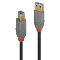 Lindy Anthra Line - USB cable - USB Type A (M) to USB Type B (M) - USB 3.0 - 2 m - round - black