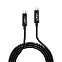 Lindy - USB cable - USB Type A (M) to USB Type A (M) - USB 3.1 Gen 2  /  DisplayPort 1.4 - 5 m - active, 8K60Hz (7680 x 4320) support - black