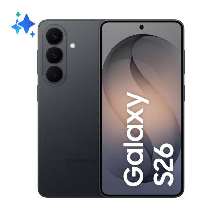 Samsung Galaxy S26 - 5G smartphone - dual-SIM - RAM 12 GB / Internal Memory 512 GB - OLED display - 6.3" - 2340 x 1080 pixels (120 Hz) - 3x rear cameras 50 MP, 12 MP, 10 MP - front camera 12 MP - black - 0