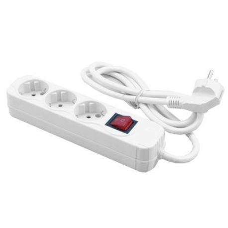 MediaRange MRCS205 - Power strip - output connectors: 3 - 1.4 m - white - 0