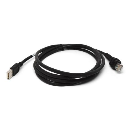 Zebra - USB cable - USB (M) to RJ-45 (10 pin) (M) - 2 m - molded - for Symbol LI3608; Digital Scanner DS3608; Zebra DS3608, DS3678, LI3608, LI3678 - 1