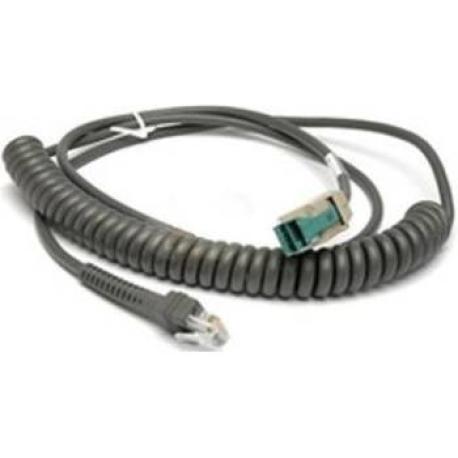 Zebra - Power cable - 12 V - 2.13 m - for Symbol DS7708, LI3608; Digital Scanner DS3608; Zebra DS3608, DS3678, LI3608, LI3678 - 0