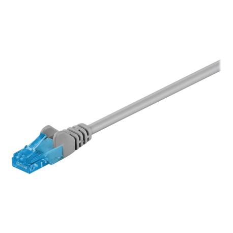 goobay - Patch cable - RJ-45 (M) to RJ-45 (M) - 1 m - UTP - CAT 6a - halogen-free, snagless, stranded - grey - 0